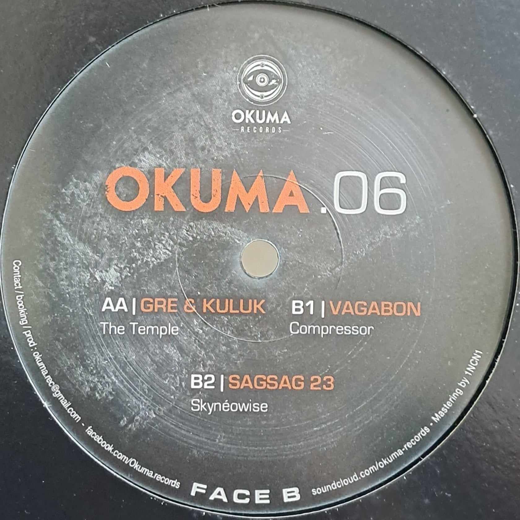 Okuma 06 (dernières copies en stock) - vinyle freetekno